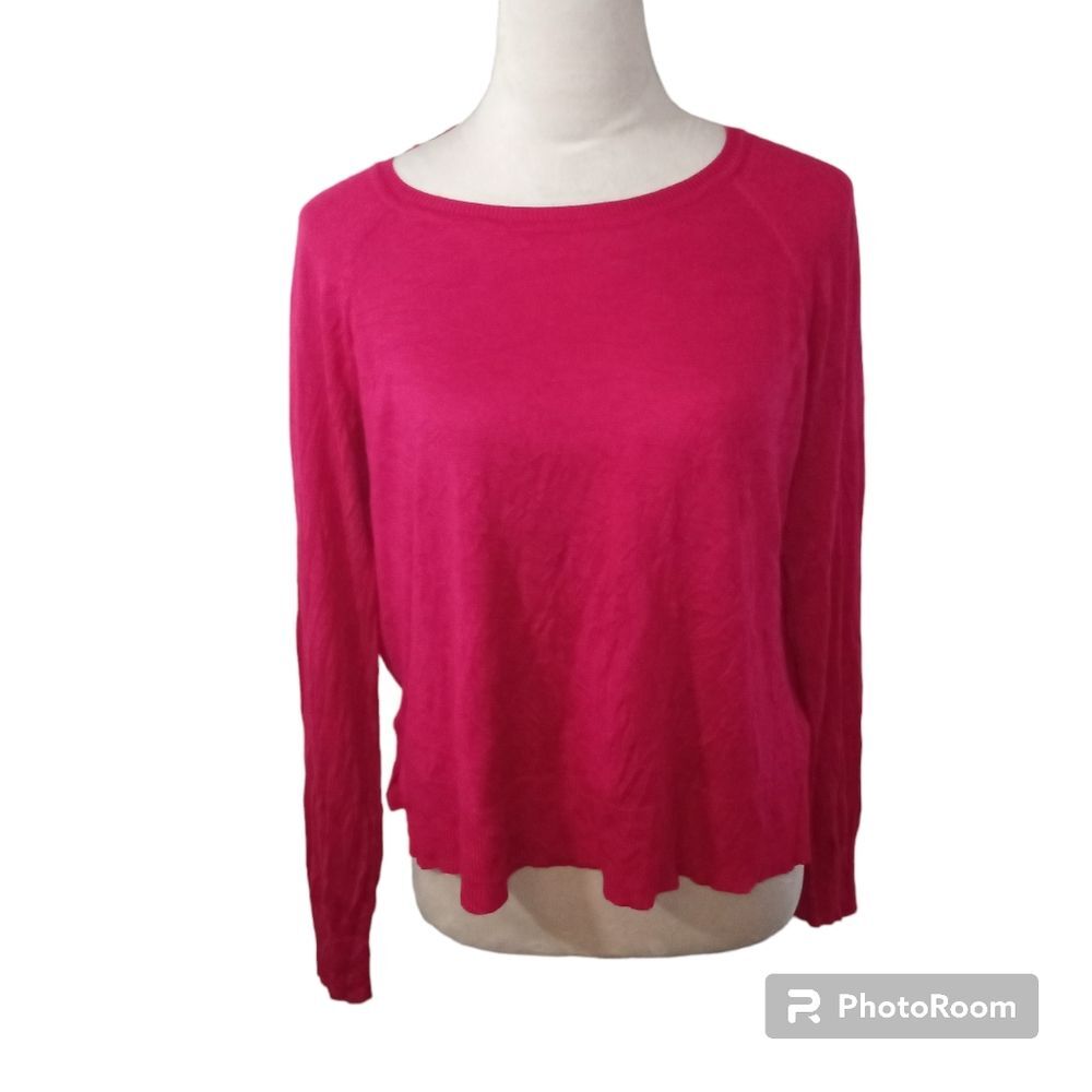 ZARA Hot Pink Pullover Knit Sweater Size S